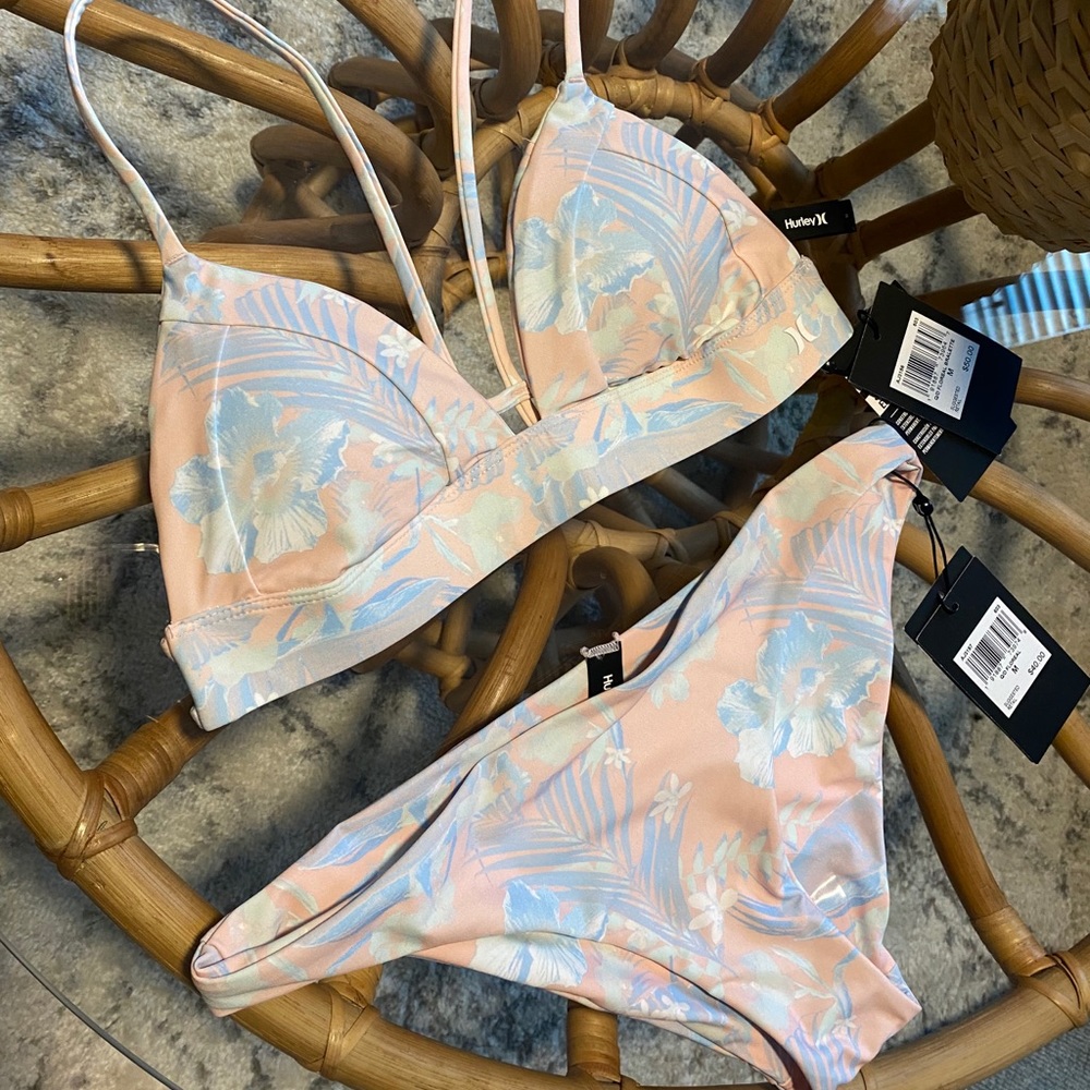 Hurley Floral Bikini Set NWT